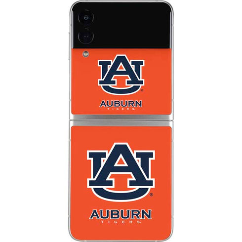 Auburn University Logo Orange Galaxy Z Flip3 5G Skin